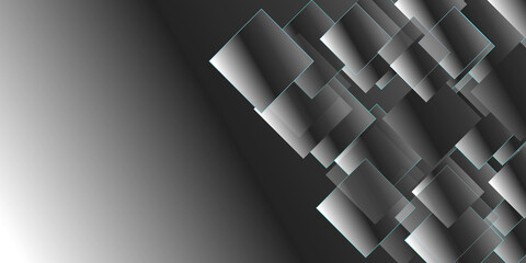 Abstract 3d Background Black and  White