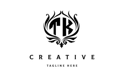 TK circle luxury latter logo vector
