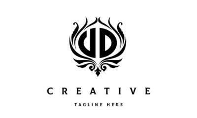 UD circle luxury latter logo vector