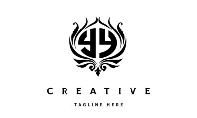 YY circle luxury latter logo vector