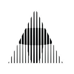 Lines Vector Triangle Background . Modern Geometrical Design Template .