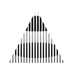 Lines Vector Triangle Background . Modern Geometrical Design Template .