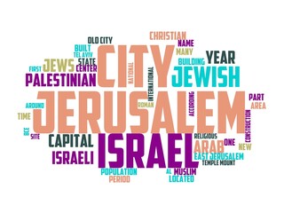jerusalem wordcloud concept, wordart, jerusalem,israel,landmark,travel