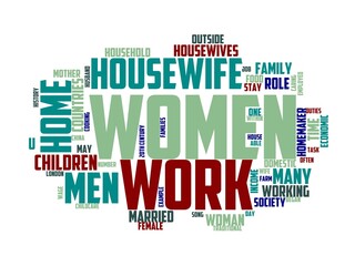 housewife wordcloud concept, wordart, woman,housewife,female,home