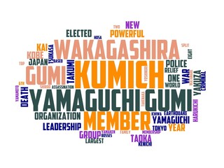 Fototapeta premium gumi wordcloud concept, wordart, gumi,berry,leaf,natsugumi