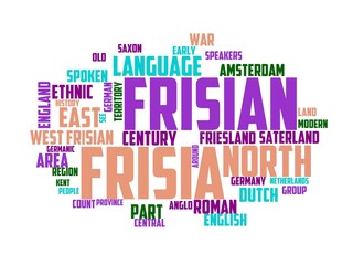 frisian wordcloud concept, wordart, frisian,friesland,nature,netherlands