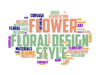 flower arranging wordcloud concept, wordart, woman,flower,bouquet,bunch