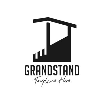 grandstand building inspiration illustration logo