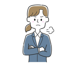 とても怒っているビジネスマン