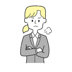 とても怒っているビジネスマン