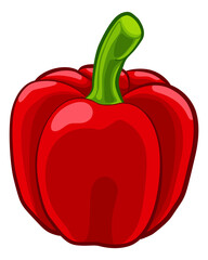 Bell Sweet Pepper Vegetable Cartoon Food