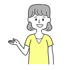 ご案内している女性