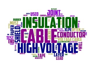 cable jointer wordcloud concept, wordart, equipment,cable,technology,tool,electrical