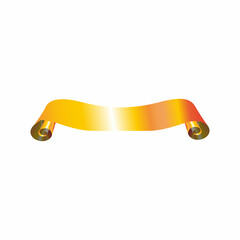 EPS 10 gold color ribbon illustration vector image