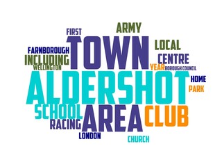 aldershot wordcloud concept, wordart, aldershot,map,city,geography,europe