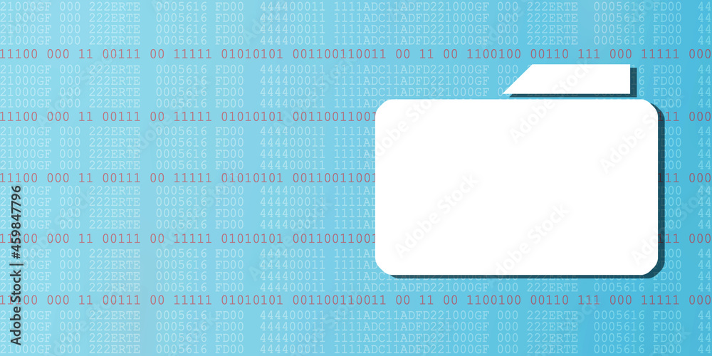 Poster 2d rendering folder with documents