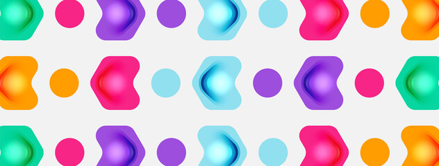 Color arrow shapes on white backdrop. Minimal geometric abstract background. Vector illustration for wallpaper banner background or landing page