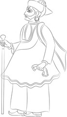 Dwarpal meaning doorkeeper in English. decoration adorning a gateway of the house. Traditional Rajasthani wall painting. For the marriage ceremony. India