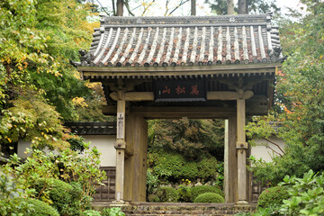 【静岡】秋の龍潭寺山門