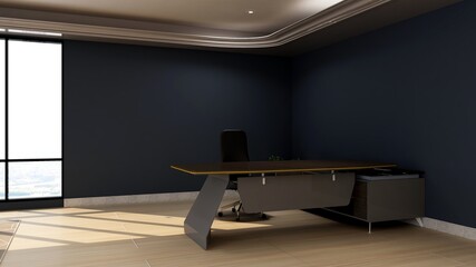 office front desk or receptionist room with modern design interior