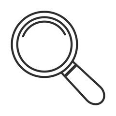 Search icon vector isolated on white background.