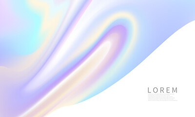 modern abstract shapes postcard or brochure cover design with a pastel color palette and a gradient background