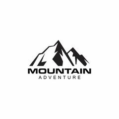 Mountain icon Logo Template Vector illustration design