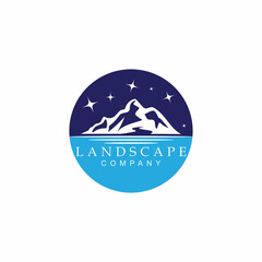 Mountain icon Logo Template Vector illustration design