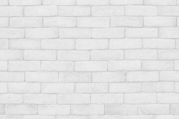 White grunge brick wall texture background for stone tile block painted in grey light color wallpaper backdrop design
