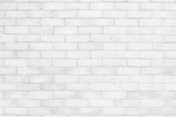 White grunge brick wall texture background for stone tile block painted in grey light color wallpaper backdrop design