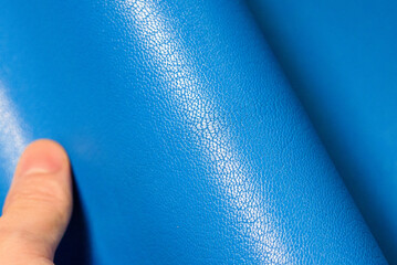 The surface of sheep leather.