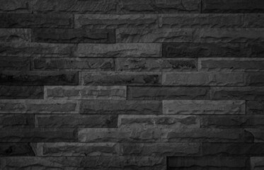 Abstract dark brick wall texture background pattern, Empty brick wall  surface texture design backdrop decoration.
