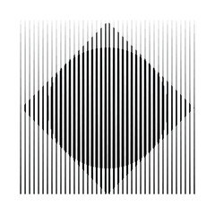 Fototapeta premium Rectangle Logo with lines.Square unusual icon Design .Black Vector stripes .Geometric shape.