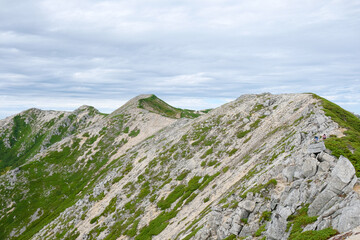 どこまでの連なる山