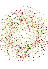 Square Green Festival Texture. Palette Dot Mosaic. Red Light Confetti Wallpaper. Rhombus Pattern Frame.