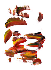 brush abstract paint