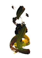 brush abstract paint