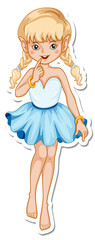 Cute fairy cartoon character sticker