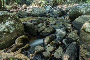 Fototapeta na wymiar Pha Kluai Mai Waterfall
