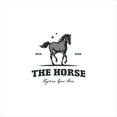Horse Logo Design Vector Image