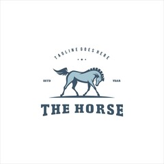 Horse Logo Design Vector Image