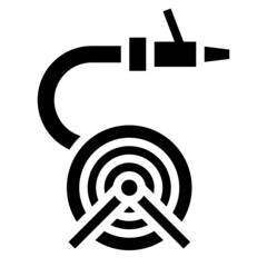 fire hose line icon