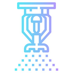 sprinkler line icon