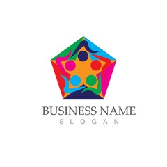 Obraz premium Community, network and social icon