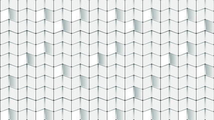 White abstract shapes pattern background