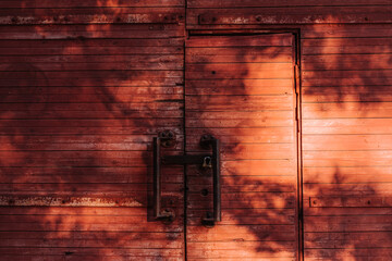 Old Barn Door with a nice light