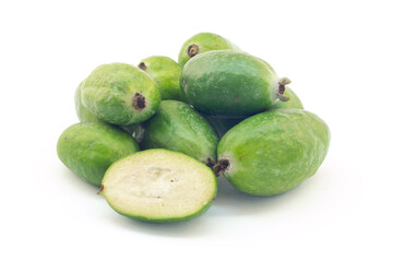 a handful of fresh feijoa