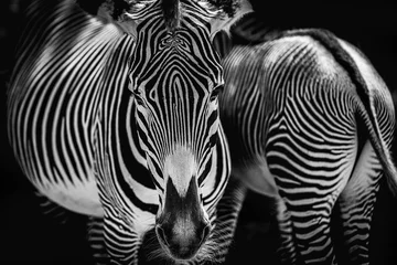 Deurstickers Zebra zebra in het wild