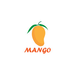 Modern concept of mango fruit logo vector illustration