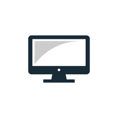 Monitor, LCD, LED Icon Design Template Elements